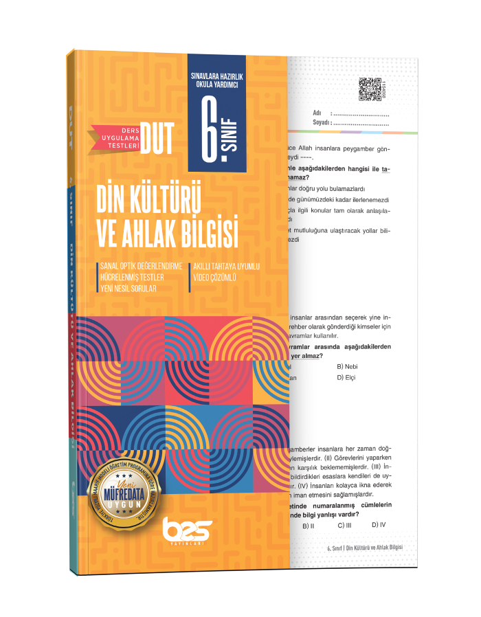 BES DUT 06.SINIF UYGULAMA TESTİ DİN KÜLT - 2026-27